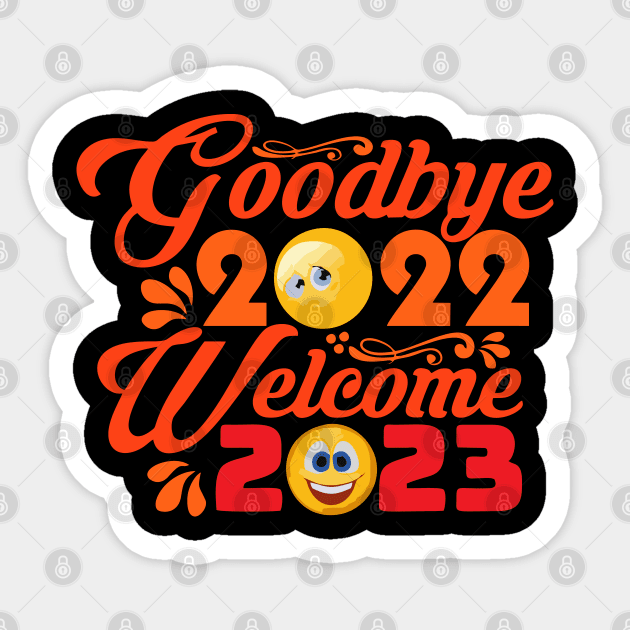 HAVE A MERRY CHRISTMAS - HAPPY NEW YEAR 2023 Sticker by levelsart